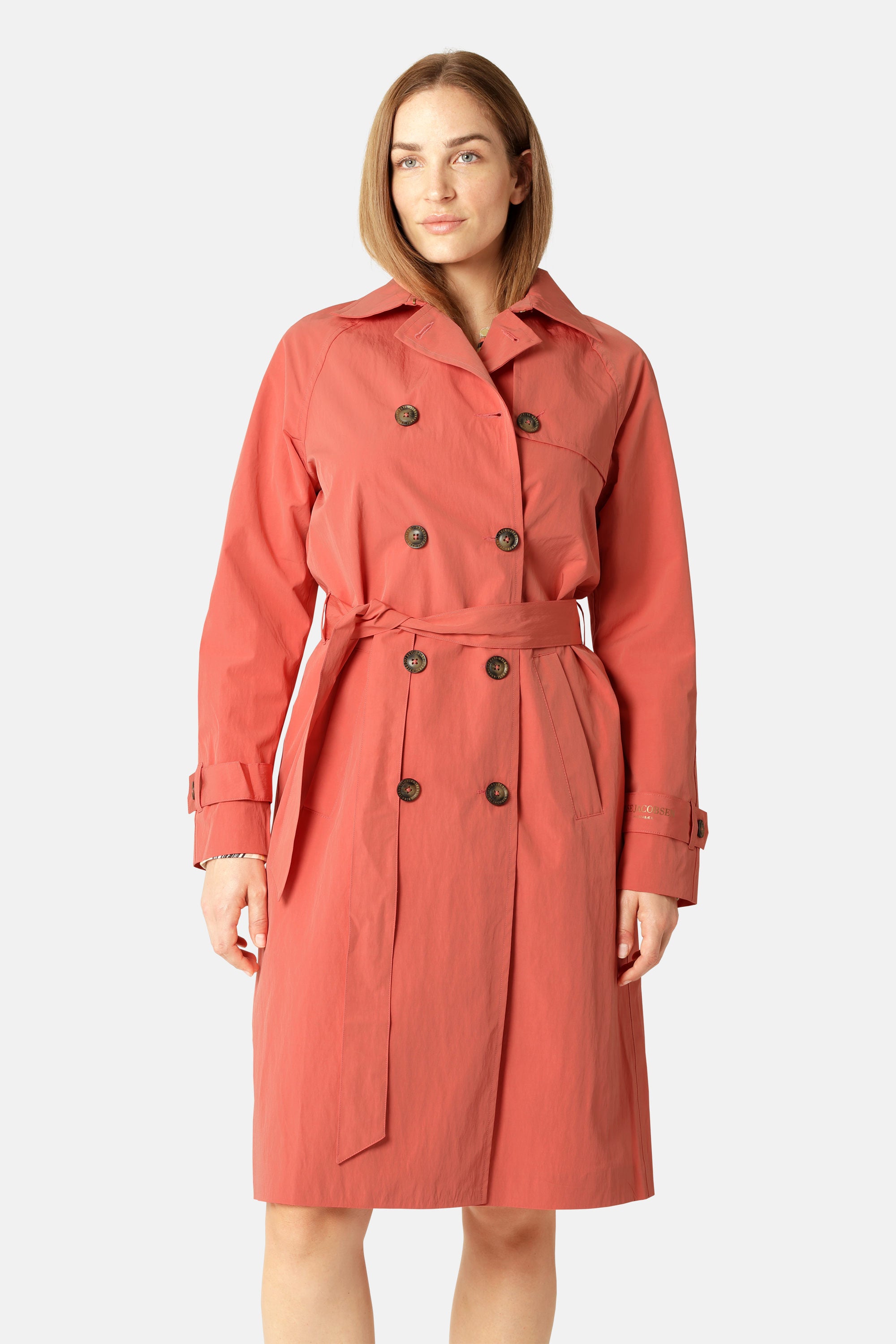 Teknisk Regnfrakke Trench - Spiced Coral